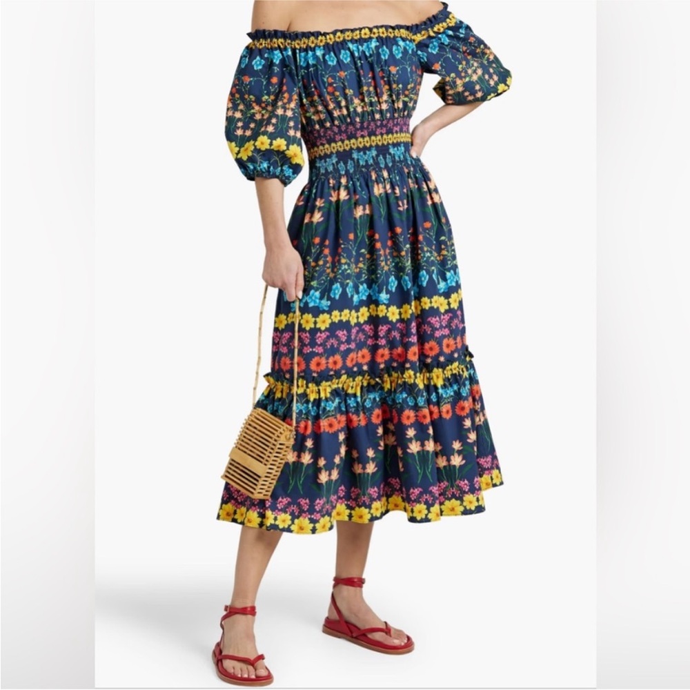 Cara Cara Mimi Dress in Flowerbox Navy, Large